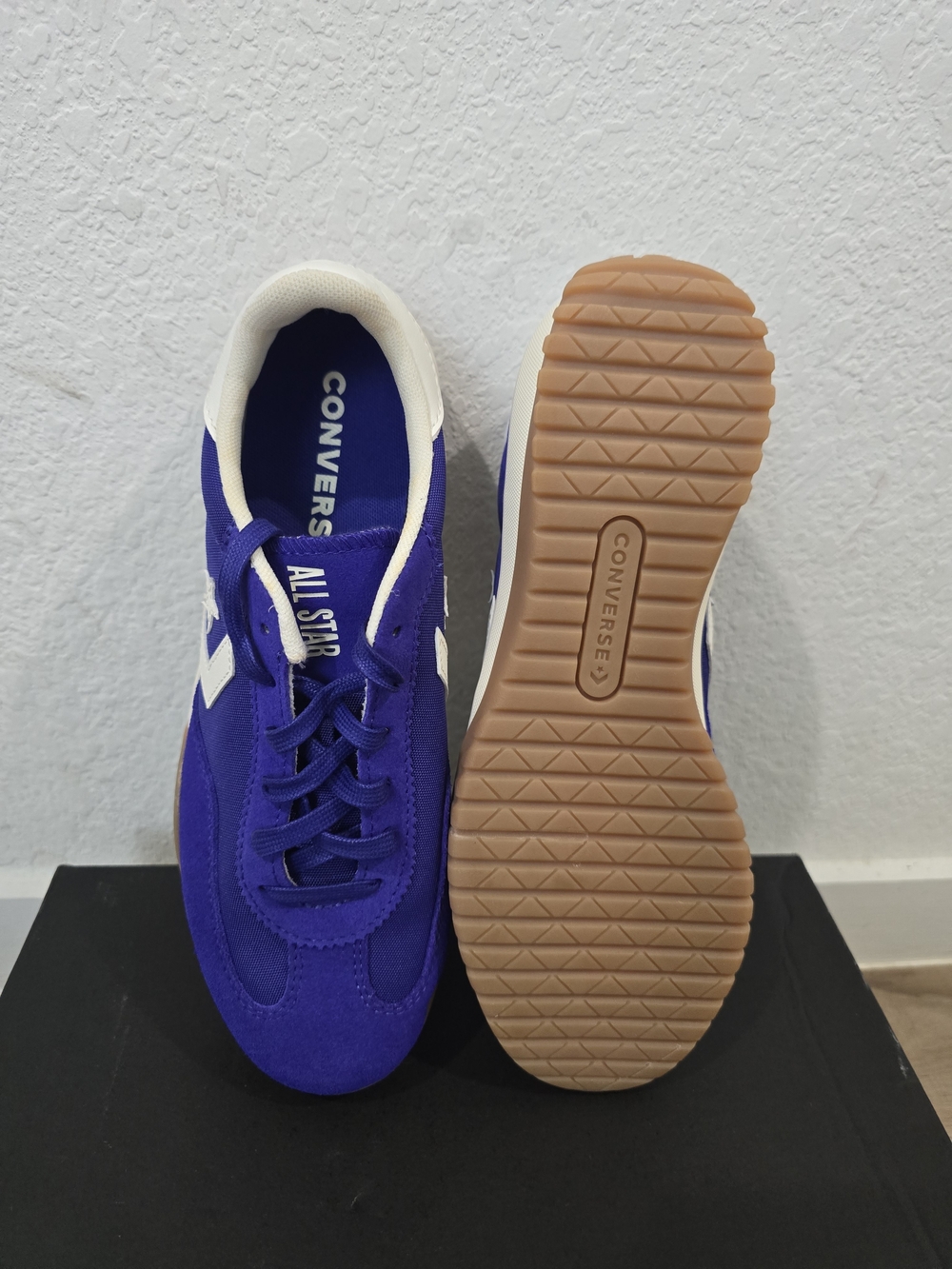 Converse Purple Suede Low-Top Sneakers with Gum Sole - Picture 7 of 9